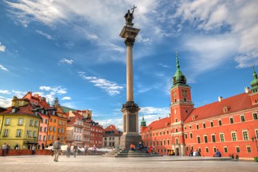 Piazza del Castello a Varsavia