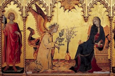 L'Annunciazione" di Simone Martini nella Sala del Trecento