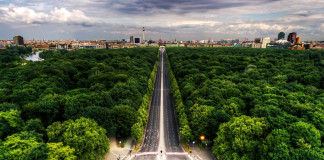 Tiergarten e Colonna della Vittoria a Berlino