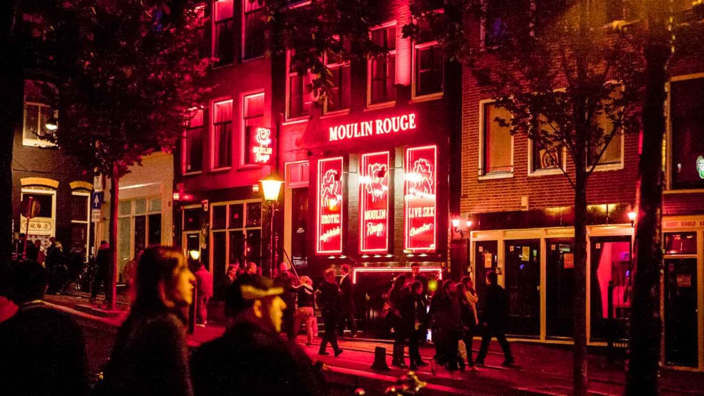 Quartiere A Luci Rosse Di Amsterdam