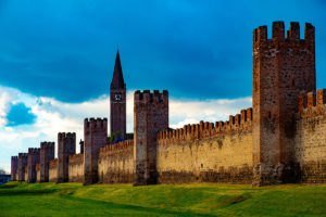 Vista delle mura di Montagnana