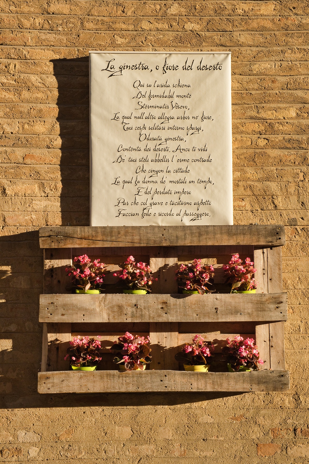 Poesie nel centro storico di Recanati