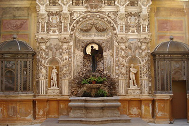 La fontana di Palazzo Mirto a Palermo